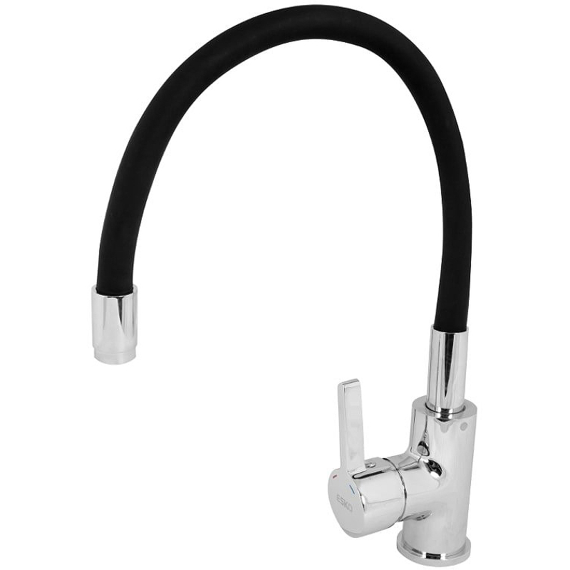 Смеситель Coral д/кухни, R-излив , черный, CL519B / CL519CrB