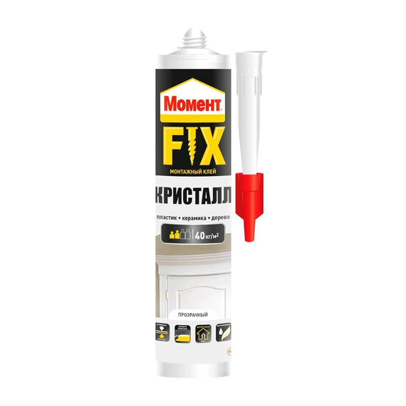 Клей монтажный Момент FIX Кристалл 265г