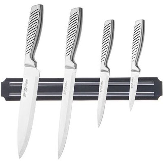 Набор ножей Agness 5 пр.с магнит. держат.и ручк. нерж.сталь 911-767