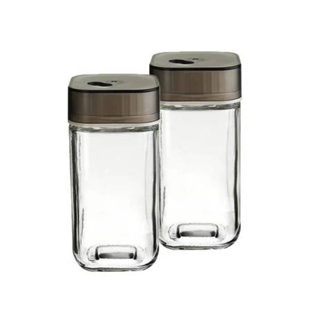 Банка ст д/специй 120мл 4,8*4,8*10см д/горл 2,6см винт пл/кр набор 2шт (ДМ)	
