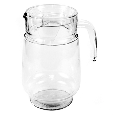 Кувшин ст 1,6л Фортуна прозрач пл/кр h20см (д/горла 9,5см д/осн 9,3см) 1000