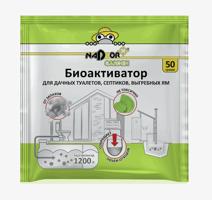 Биоактиватор Nadzor д/дачных туалетов и септиков универс., в порошке 50гр