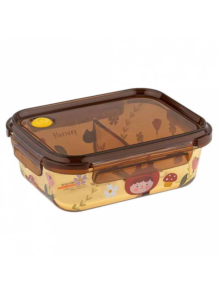 Контейнер (Ланч-бокс) ст "Машины мечты" 2отд. 950мл 19,5*14,5см h6см боросилик./ст 405А