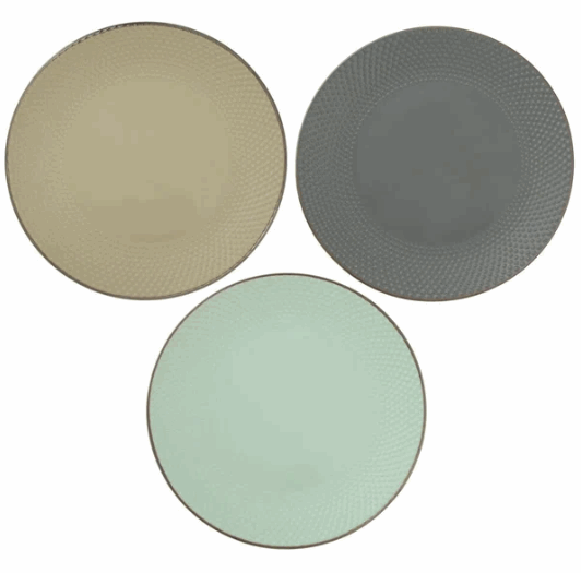 *Тарелка подстановочная MILLIMI Аметист 27см керамика 3 цвета