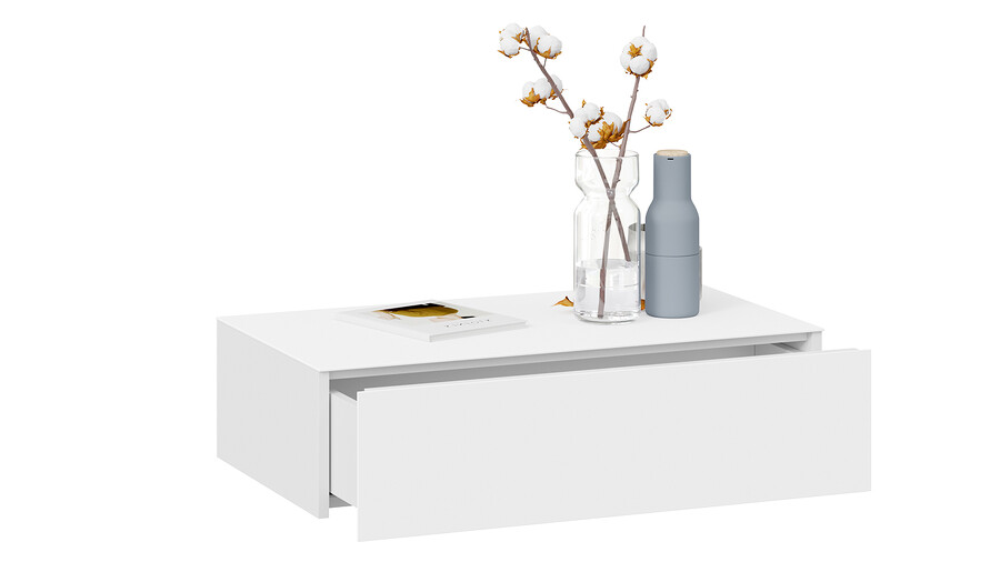 Стол туалетный Глосс ТД 319.05.01 Белый глянец/Стекло Белый глянец