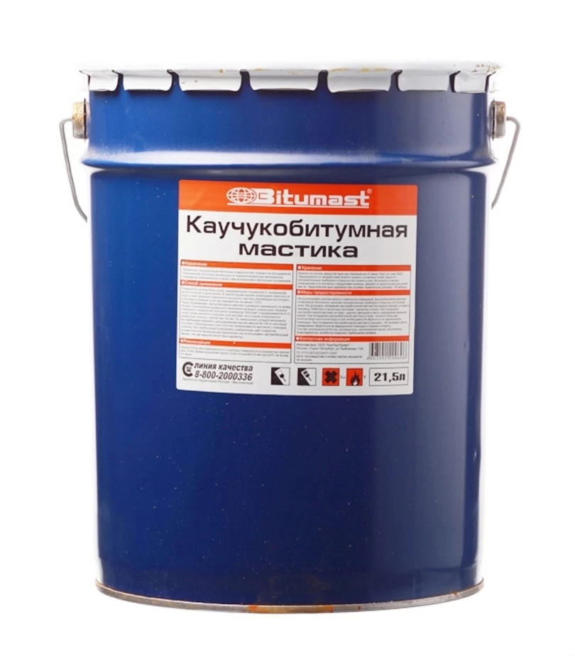 Мастика каучукобитумная 21,5 л Bitumast