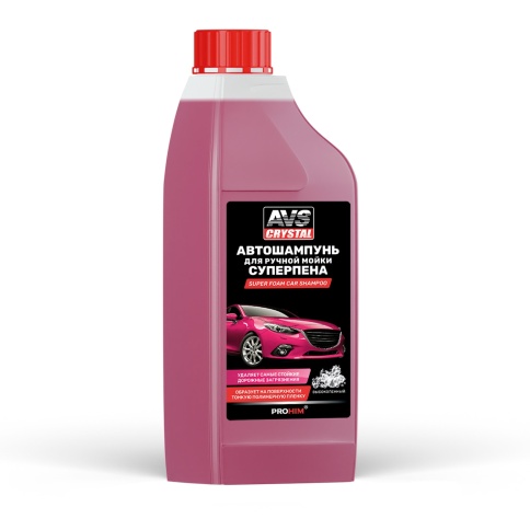 Автошампунь для ручной мойки "Суперпена" 1 л AVS AVK-703