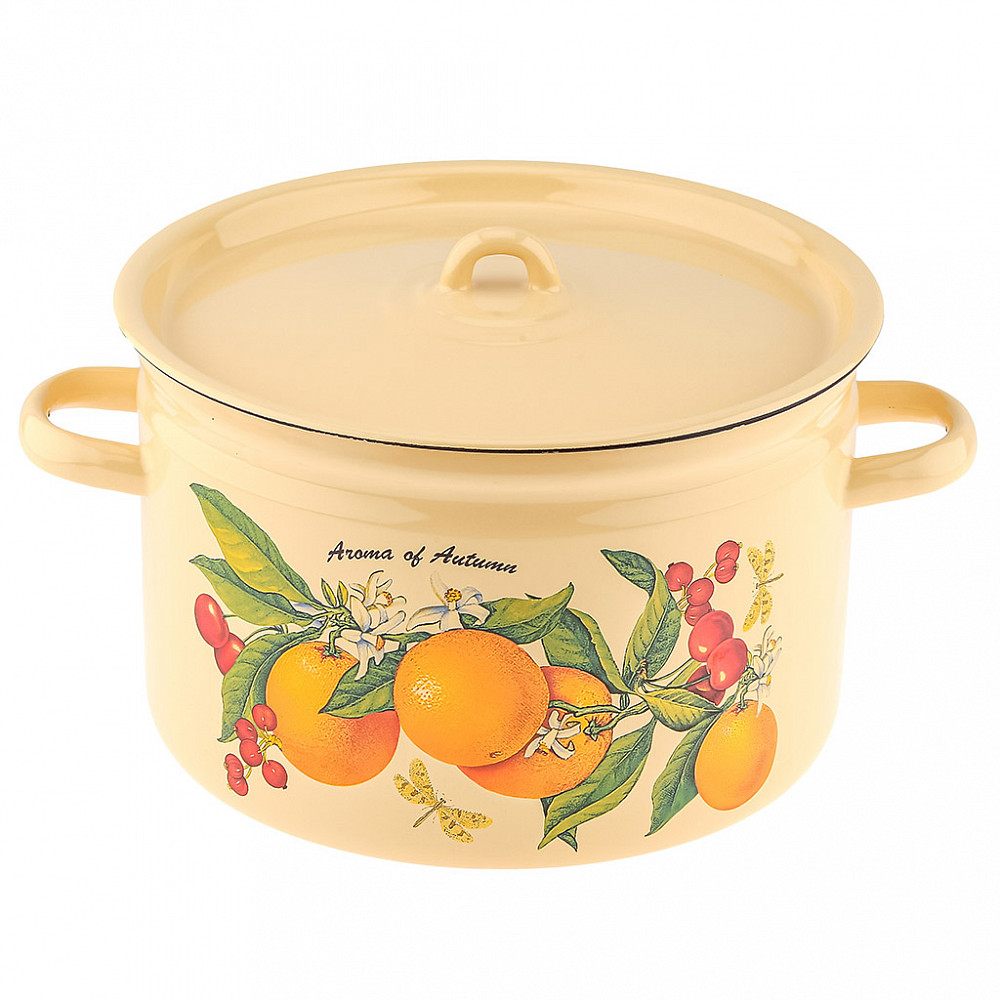 Кастрюля эм цил 7л "Фруктовая фантазия" мет/кр мет/руч С-1620/4КМ