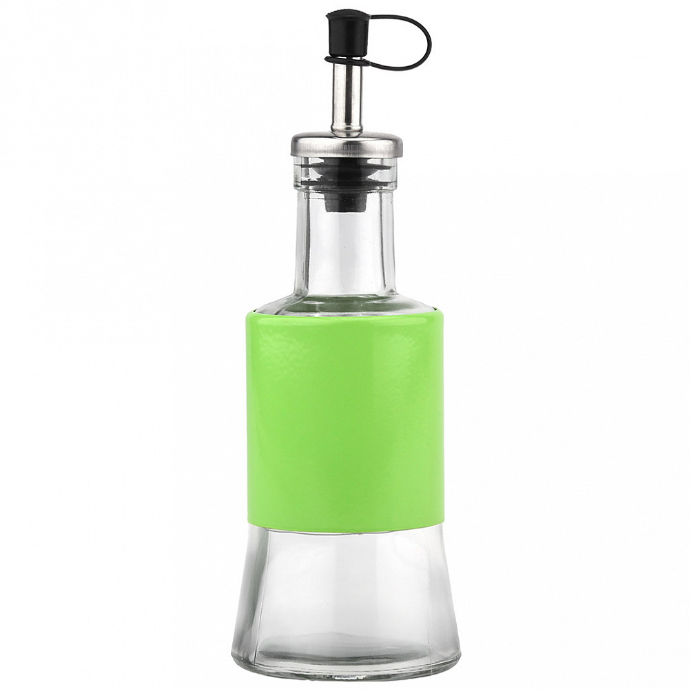 Бутылка ст д/масла "В юбке" "Валенсия" 200мл д6,5см h15см нерж/дозатор цв. мет/опл 008271