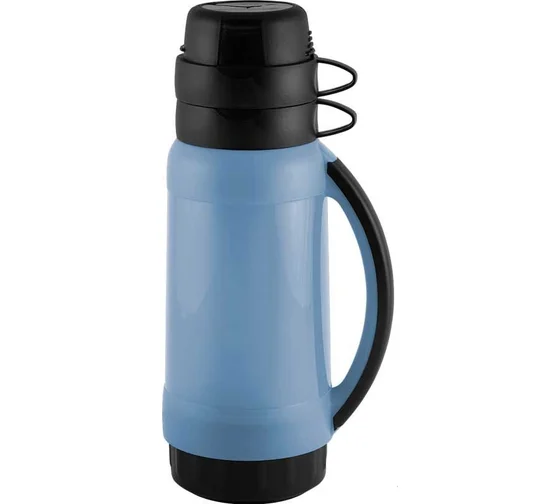 Термос в пластиковом корпусе со стеклянной колбой PRATICO, 1,0 л. (2 чашки)