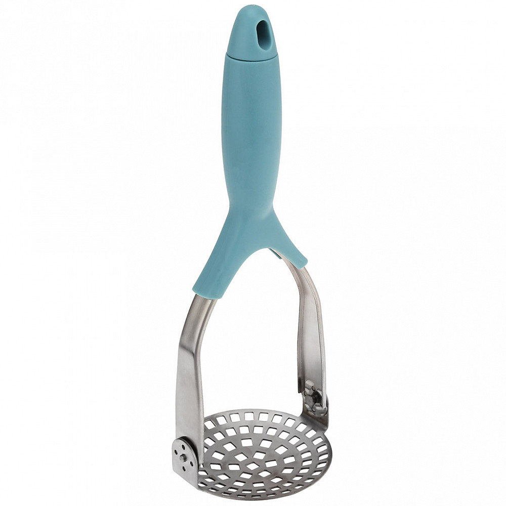 Картофелемялка нерж "Браво" 26,5см д9см склад. цв пл/ручка розовый/мятный мат пл. ADU400183 