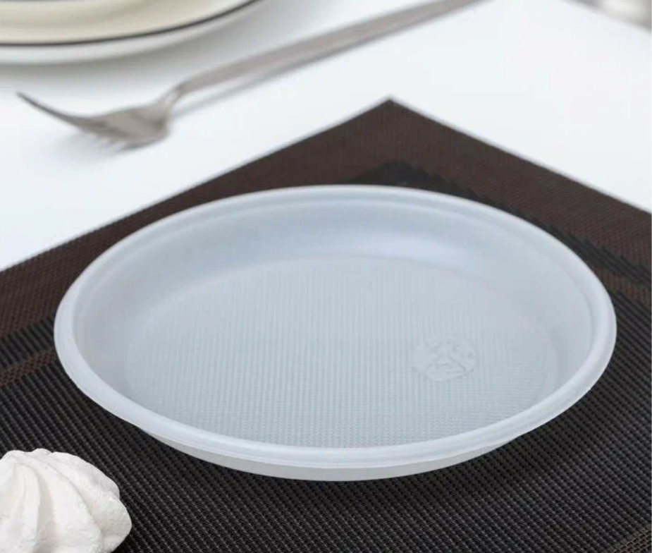 Набор тарелок пласт. белых d-17 (10шт.)