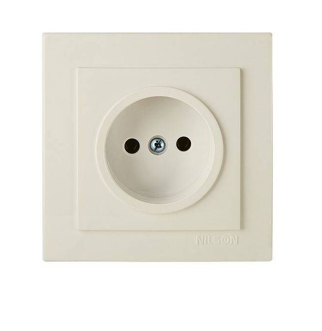 Розетка Nilson TOURAN EKO(Thema) 1-ая крем б/з
