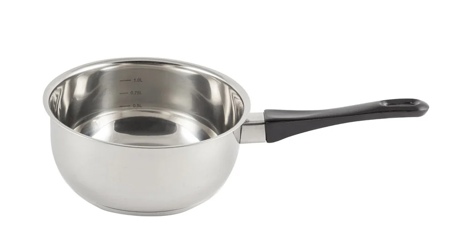 Ковш Mestolo-16 из нерж стали с бакел ручкой, зерк полировка, объем 1,4 л, диа 16 см, капсулир дно