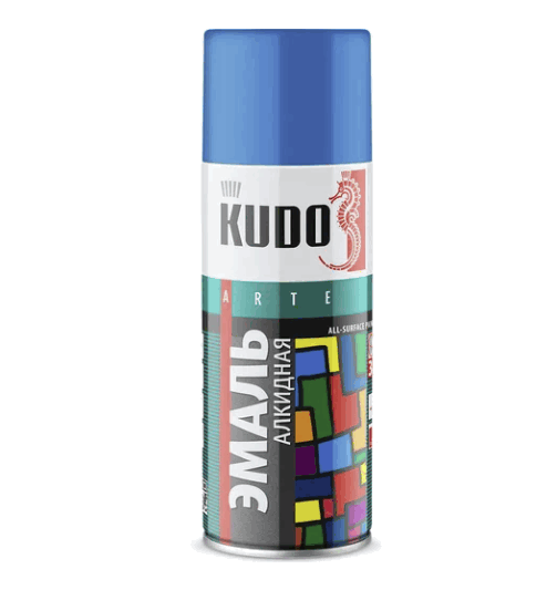 Эмаль универс. KUDO голубая 520мл 1010