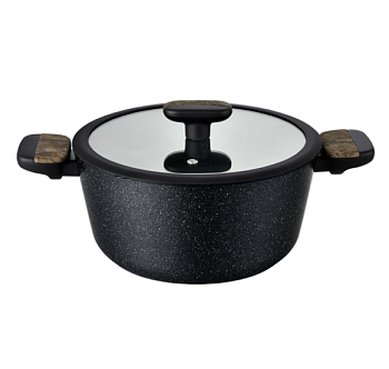 Кастрюля 2,5л с крыш. 20см Linea ALBERO (индукция) 2антипр/покр бакелит/силикон/ручка 62-1420