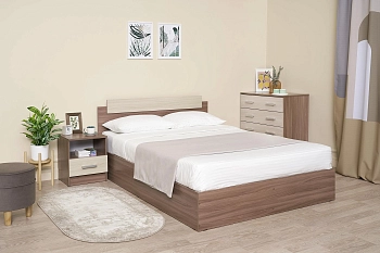 Кровать Эко 2000*1400 ясень шимо ЭРА