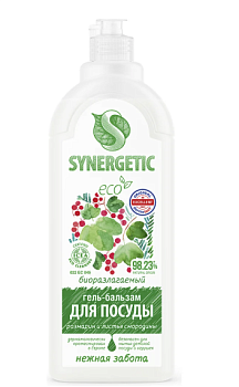 Ср-во д/посуды Бальзам Синергетик SYNERGETIC 0,5л Розмарин и листья смородины  103061