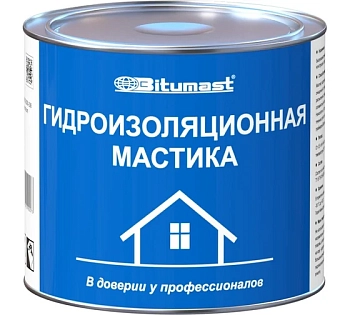 Мастика гидроизол. 2л Bitumast