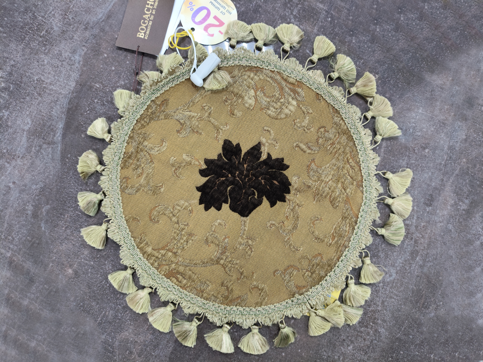 Салфетка декорат. круглая Bogacho ф340 Шам