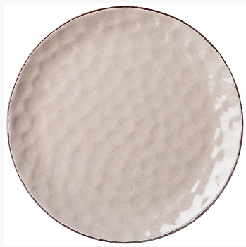 Тарелка подстановочная 24 см коллекция Отражение цвет:капучино арт. 191-135