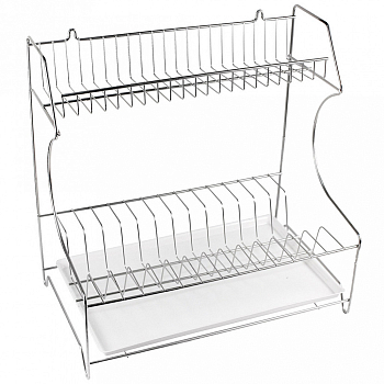 Сушилка пров д/пос окр "хром" универс. 2-х ярус. 400*240мм h400мм пл/поддон 01330090100000200