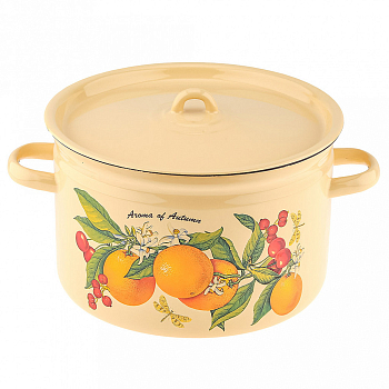 Кастрюля эм цил 7л "Фруктовая фантазия" мет/кр мет/руч С-1620/4КМ