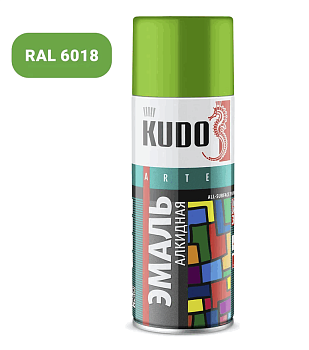 Эмаль универс. KUDO салатовая 520мл 10088