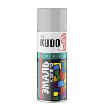 Эмаль универс. KUDO светло-серая 520мл 1017 RAL-7035