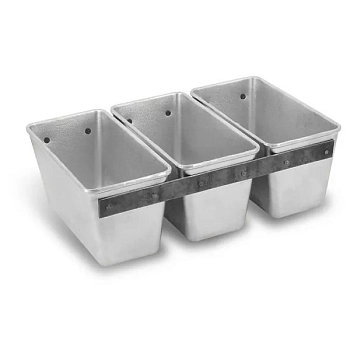 Форма хлебная ал 14,5х32х10см литая 3-х секционная Л-11 х113