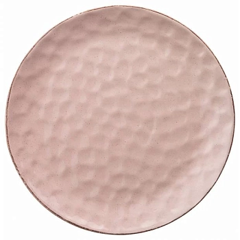 *Тарелка подст. 24см  "Отражение" розовая пудра