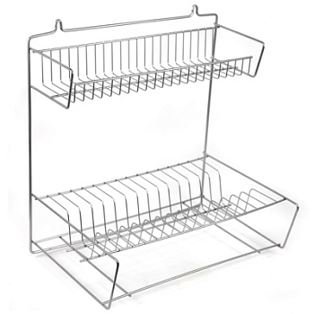 Сушилка пров д/пос окр "хром" настен 2-х ярус. пл/поддон 41x29,5x39,5см 01330020100000200
